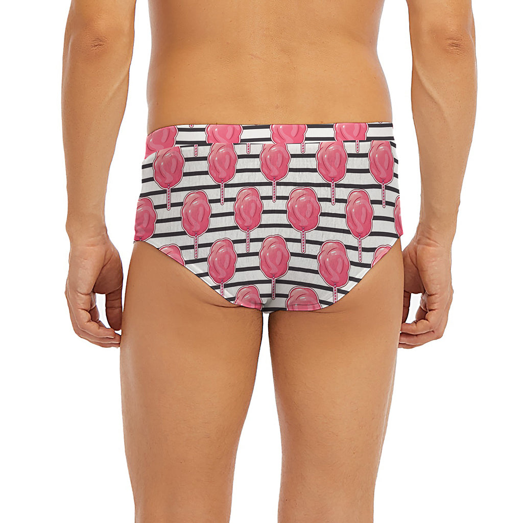 Cotton Candy Striped Pattern Print Men's Briefs