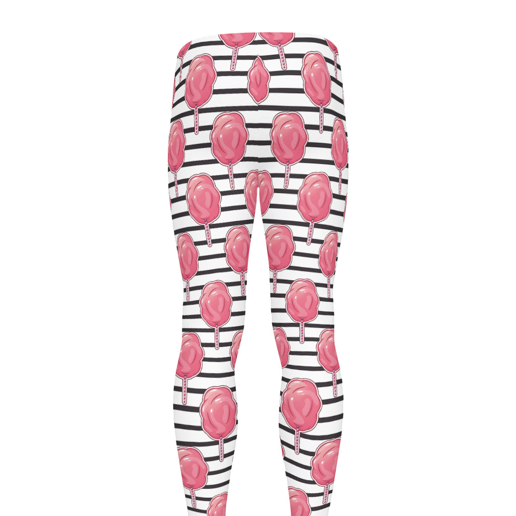 Cotton Candy Striped Pattern Print Men's leggings