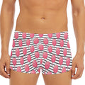 Cotton Candy Striped Pattern Print Men's Short Boxer Briefs