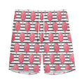 Cotton Candy Striped Pattern Print Men's Athletic Shorts