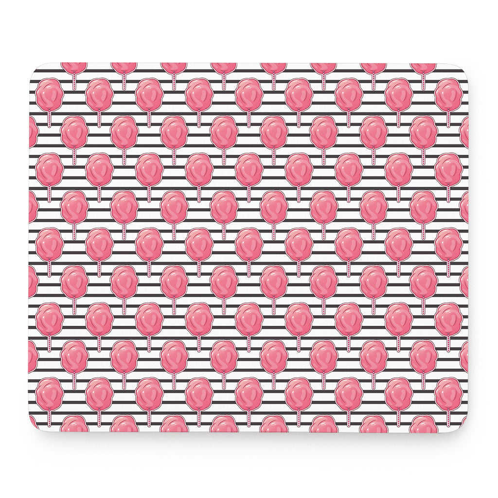 Cotton Candy Striped Pattern Print Mouse Pad