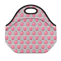 Cotton Candy Striped Pattern Print Neoprene Lunch Bag