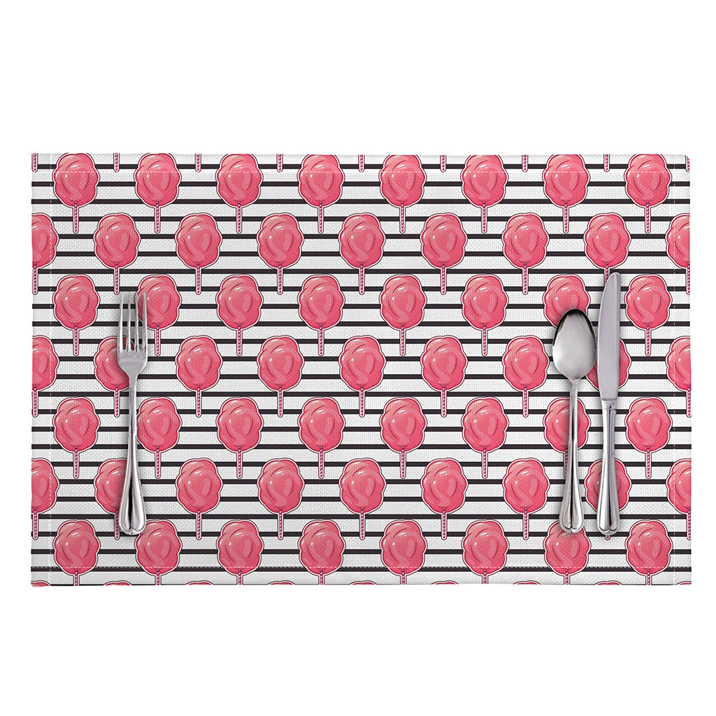 Cotton Candy Striped Pattern Print Placemat