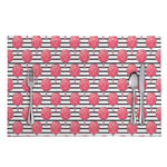 Cotton Candy Striped Pattern Print Placemat