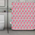 Cotton Candy Striped Pattern Print Polyester Shower Curtain