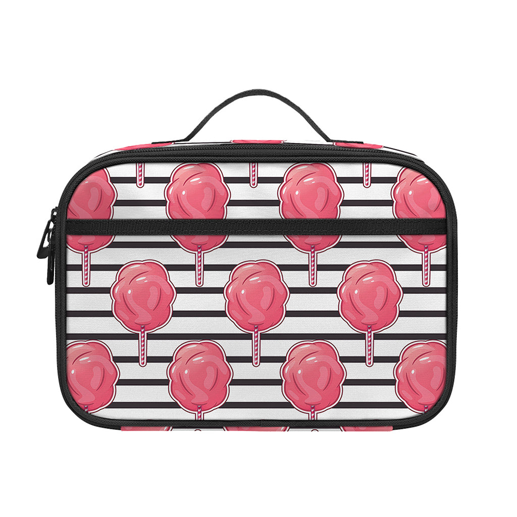 Cotton Candy Striped Pattern Print Portable Lunch Bag