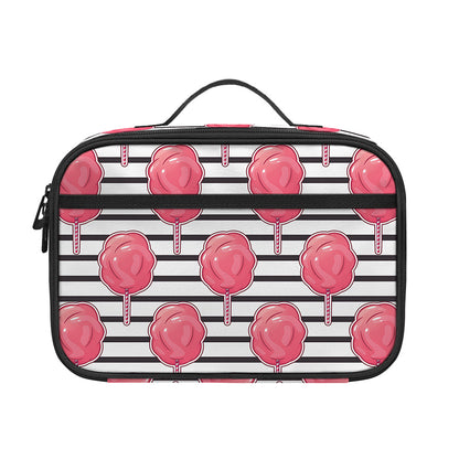 Cotton Candy Striped Pattern Print Portable Lunch Bag