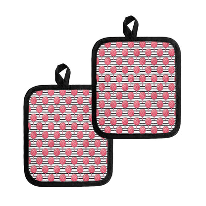 Cotton Candy Striped Pattern Print Pot Holders
