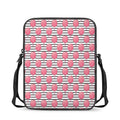 Cotton Candy Striped Pattern Print Rectangular Crossbody Bag
