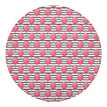 Cotton Candy Striped Pattern Print Round Blanket
