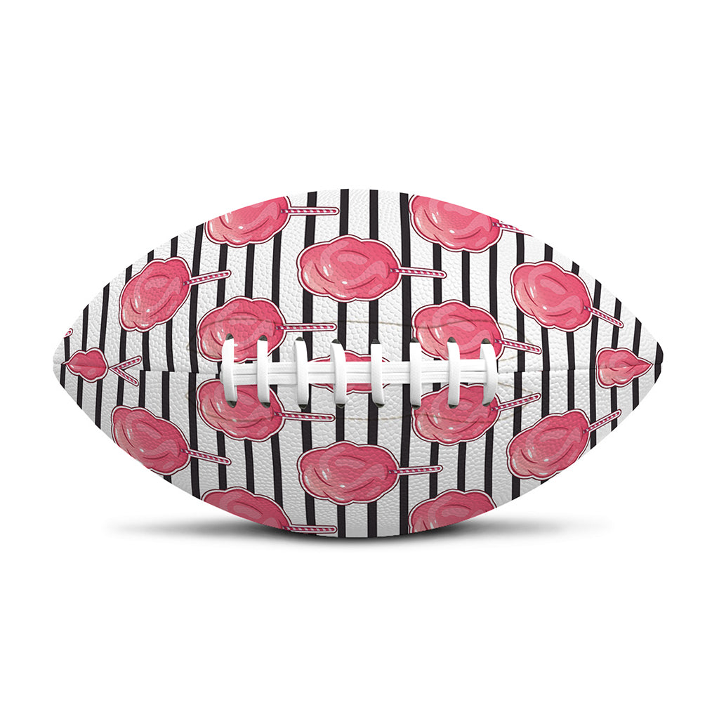 Cotton Candy Striped Pattern Print Rugby Ball