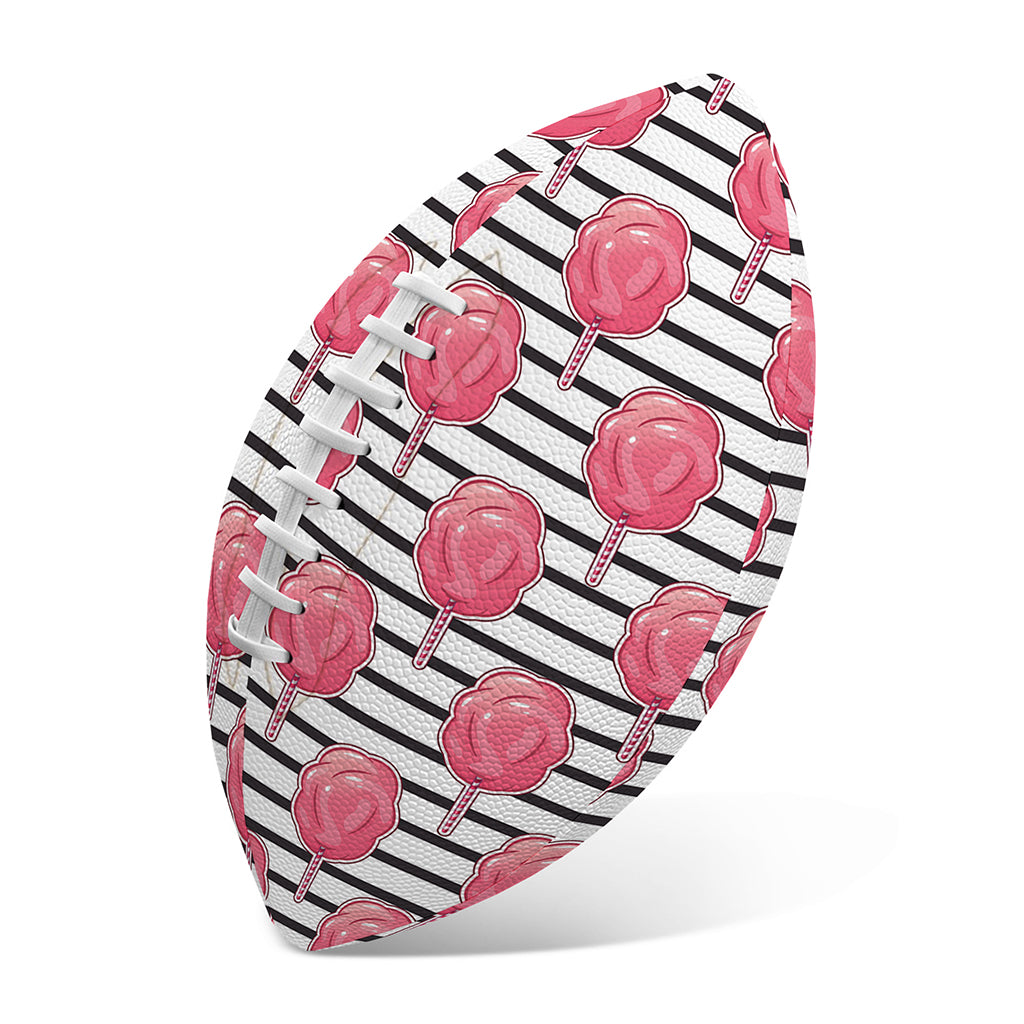 Cotton Candy Striped Pattern Print Rugby Ball