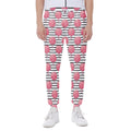 Cotton Candy Striped Pattern Print Joggers