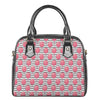 Cotton Candy Striped Pattern Print Shoulder Handbag