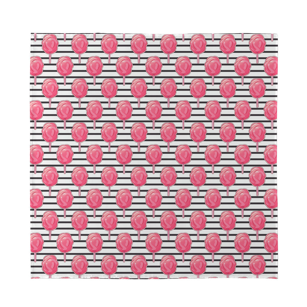 Cotton Candy Striped Pattern Print Silk Bandana