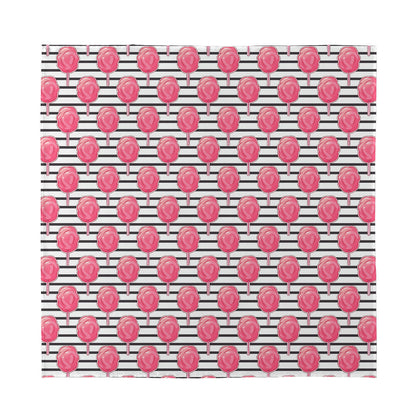 Cotton Candy Striped Pattern Print Silk Bandana