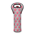 Cotton Candy Striped Pattern Print Single Neoprene Wine Tote