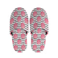 Cotton Candy Striped Pattern Print Slippers