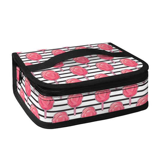 Cotton Candy Striped Pattern Print Small Lunch Bag