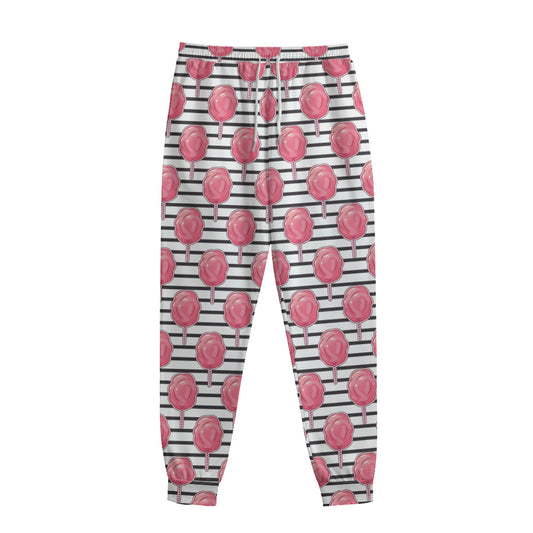 Cotton Candy Striped Pattern Print Sweatpants
