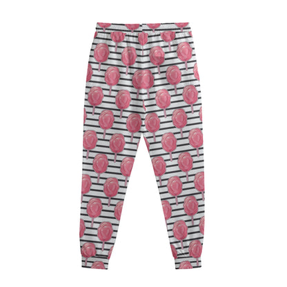 Cotton Candy Striped Pattern Print Sweatpants