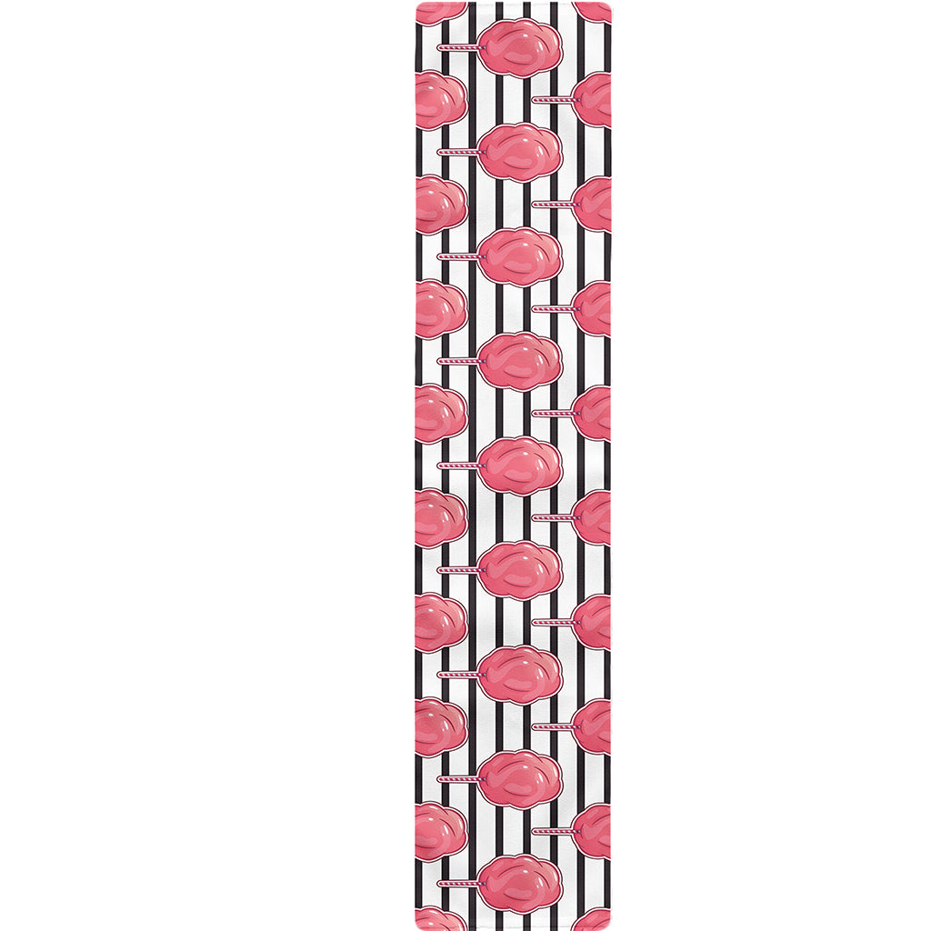 Cotton Candy Striped Pattern Print Table Runner