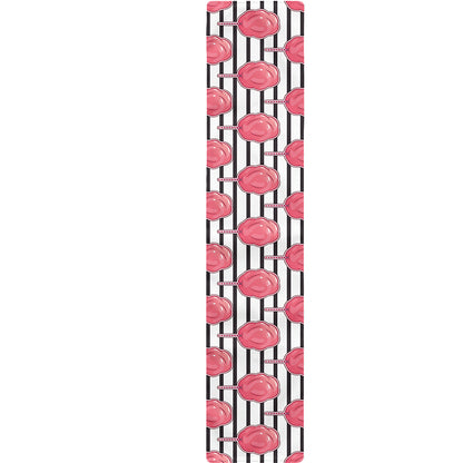 Cotton Candy Striped Pattern Print Table Runner