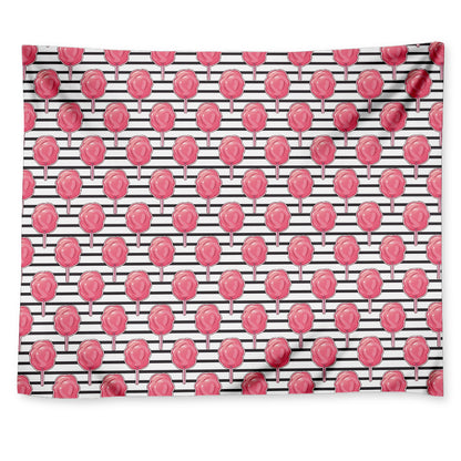 Cotton Candy Striped Pattern Print Tapestry