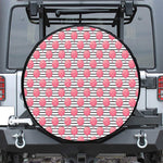 Cotton Candy Striped Pattern Print Tire Cover