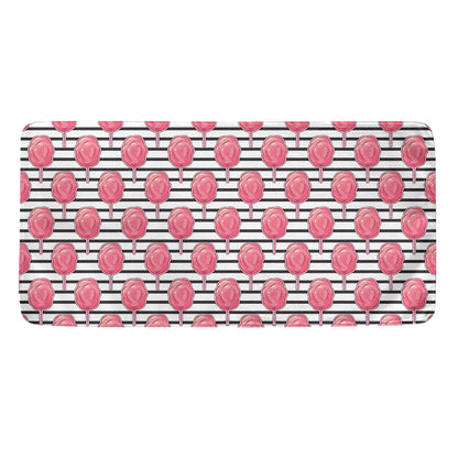 Cotton Candy Striped Pattern Print Towel