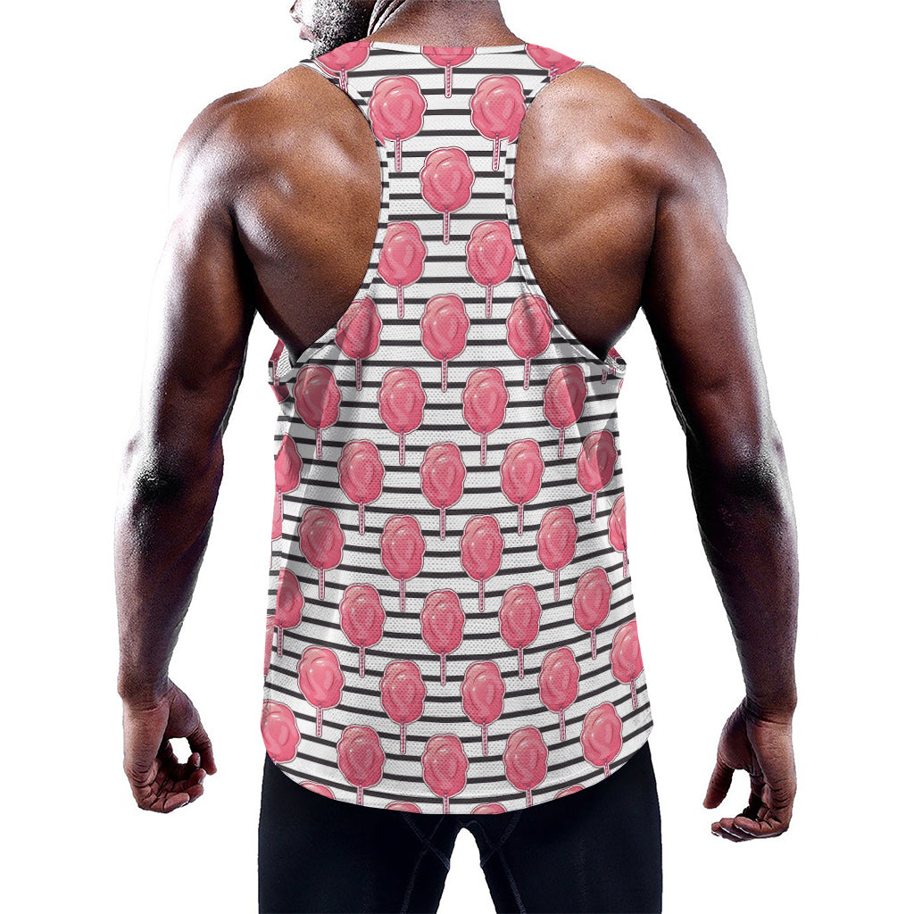 Cotton Candy Striped Pattern Print Training Tank Top
