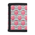 Cotton Candy Striped Pattern Print Trifold Wallet