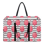 Cotton Candy Striped Pattern Print Utility Tote Bag