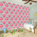 Cotton Candy Striped Pattern Print Wall Sticker