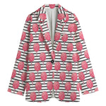 Cotton Candy Striped Pattern Print Women's Blazer