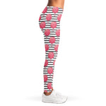 Cotton Candy Striped Pattern Print Women's Leggings
