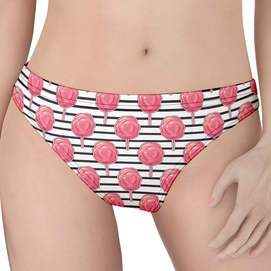 Cotton Candy Striped Pattern Print Women's Thong