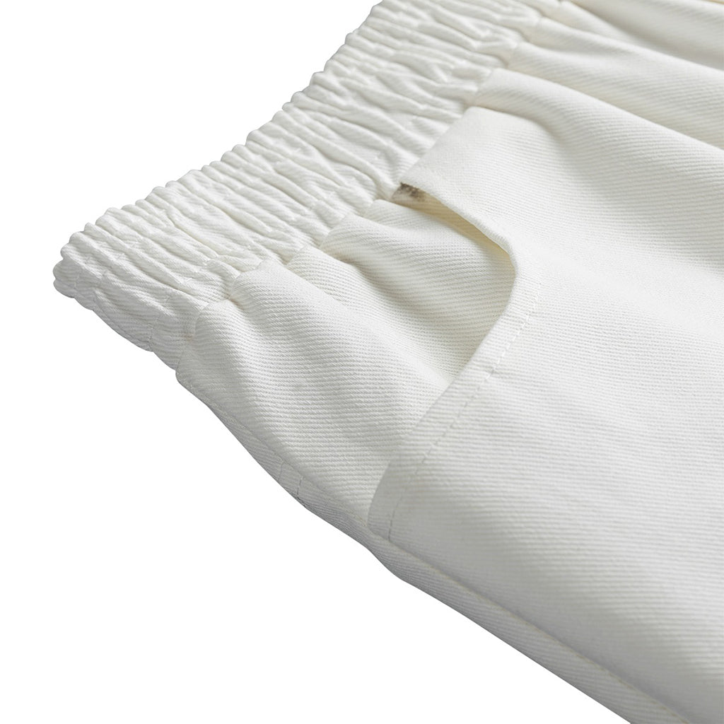 Gold Bagua Yin Yang Print Cotton Front Slit Maxi Skirt