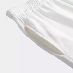 Japanese White Tiger Tattoo Print Cotton Shorts