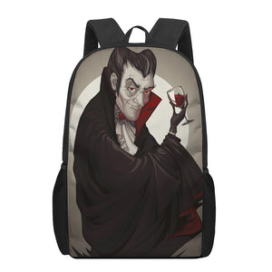 Count Dracula Print 17 Inch Backpack