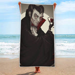 Count Dracula Print Beach Towel