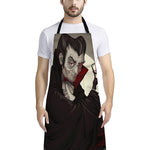 Count Dracula Print Bib Apron With Pocket