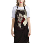Count Dracula Print Bib Apron With Pocket