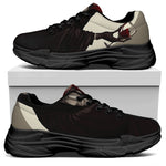 Count Dracula Print Black Chunky Shoes