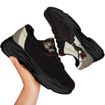 Count Dracula Print Black Chunky Shoes