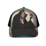 Count Dracula Print Black Mesh Trucker Cap