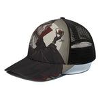 Count Dracula Print Black Mesh Trucker Cap