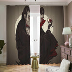 Count Dracula Print Blackout Pencil Pleat Curtains