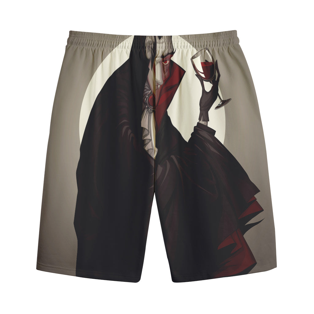 Count Dracula Print Cotton Shorts