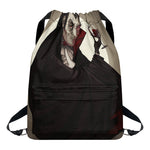 Count Dracula Print Drawstring Backpack